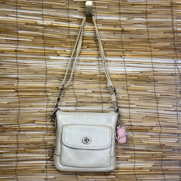 Coach Cream Leather Crossbody Bag - Picture 2 of 9